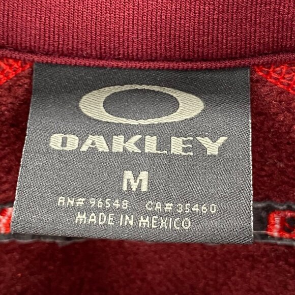 Oakley Polartec Half Zip Red Pullover Men's Size M - Picture 5 of 6